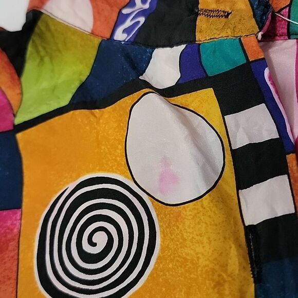 THE LIMITED Vintage Button Front Silk Retro Top size XS - Picture 7 of 8